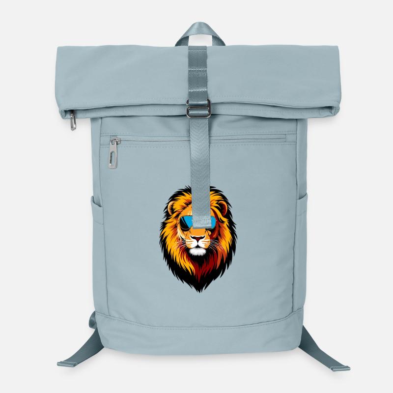 Lion Cool : Le roi de la savane en mode branché Sac à dos ordinateur