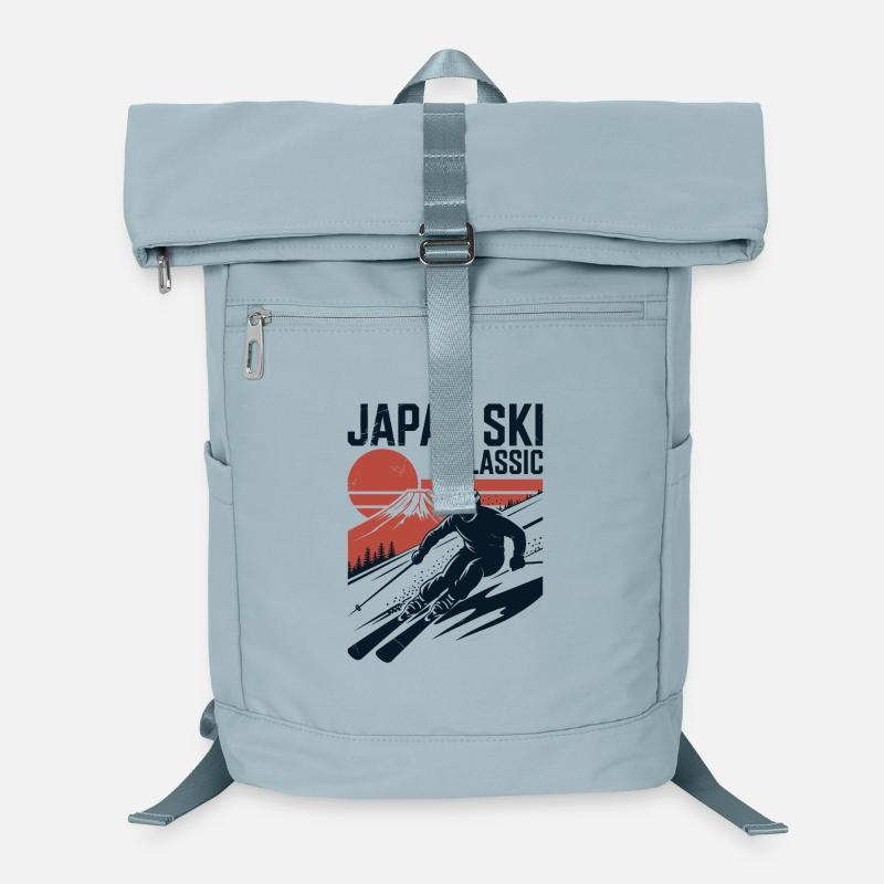 Japan Ski Klassisches Retro-Design Laptop-Rucksack 