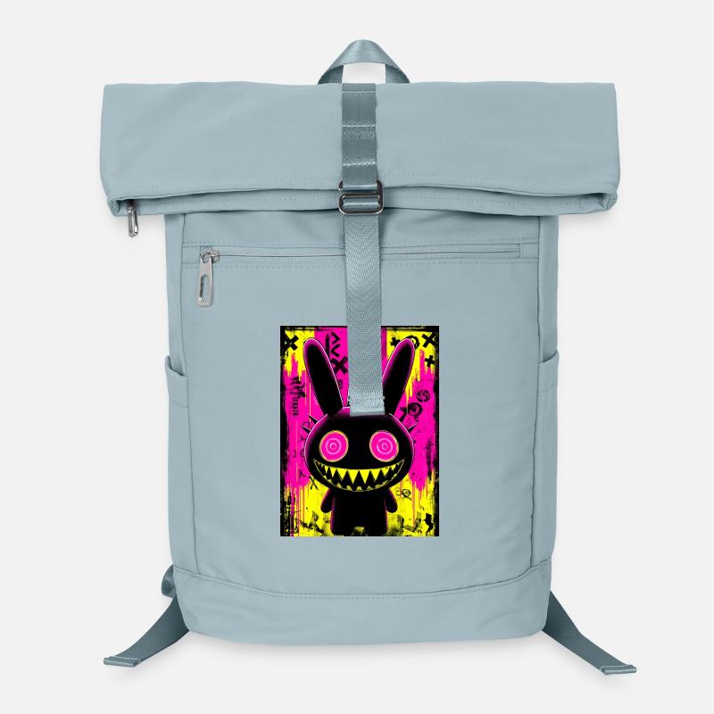 Retro Neon Bunny Laptop Backpack