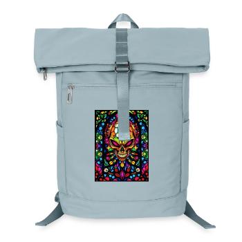 Vitrail Crâne - Sac à dos ordinateur - bleu glacier - Devant