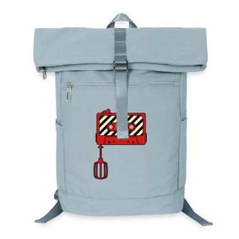 Mixtape vs. Mixer – Design culte de la musique rétro - Sac à dos ordinateur - bleu glacier - Devant
