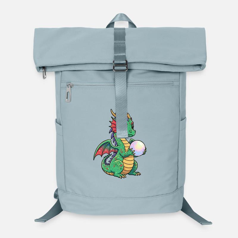 Kleiner Drache mit Ball Laptop-Rucksack 