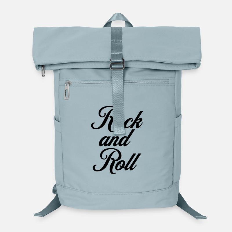 Rock'n'Roll-Schreibschrift-Typografie-Logo-Design Laptop-Rucksack 