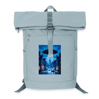 Belgische Welle – UFOs am Himmel - Laptop-Rucksack  - Eisblau - Vorne