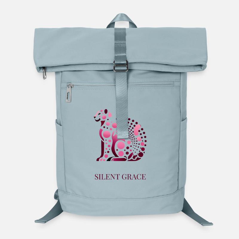 Silent Grace Elegant Cat Laptop Backpack