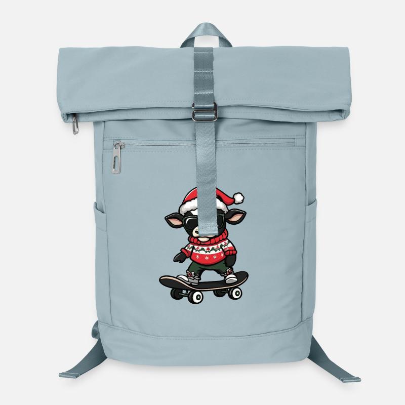 Vache Noël Drôle Sac à dos ordinateur