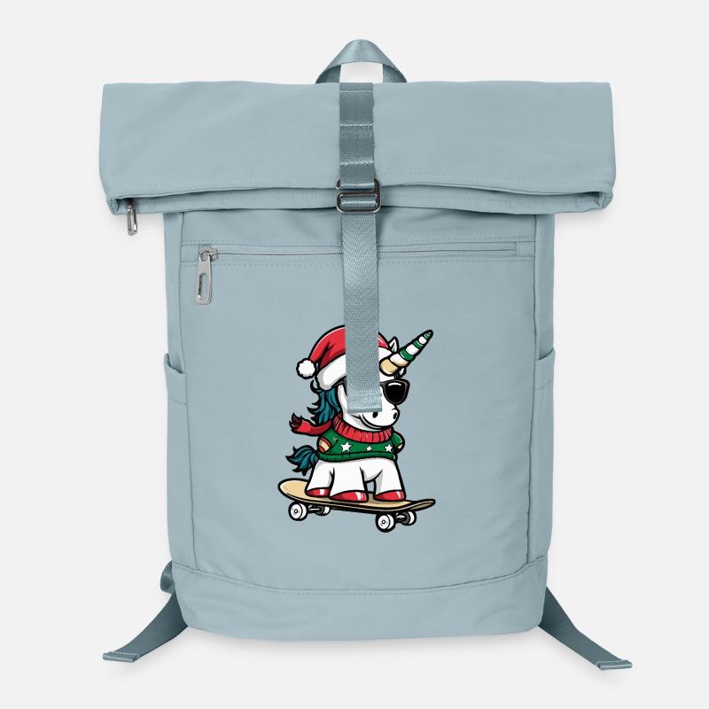 Licorne Noël drôle Sac à dos ordinateur
