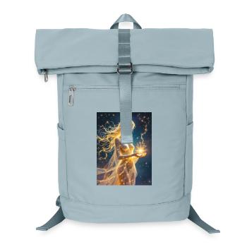 Interstellar maiden formed from starlight  - Laptop Backpack - ice blue - Front