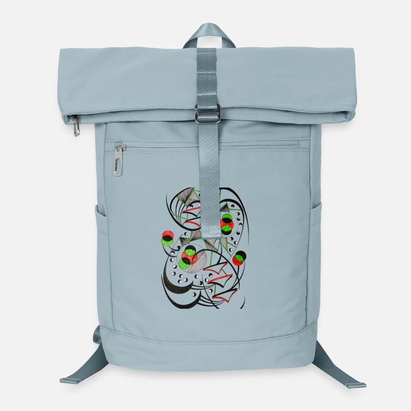 Kreislinien Chaos Abstract Laptop-Rucksack 