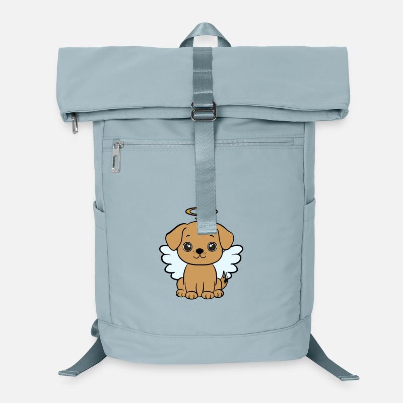 Chien avec halo Sac à dos ordinateur