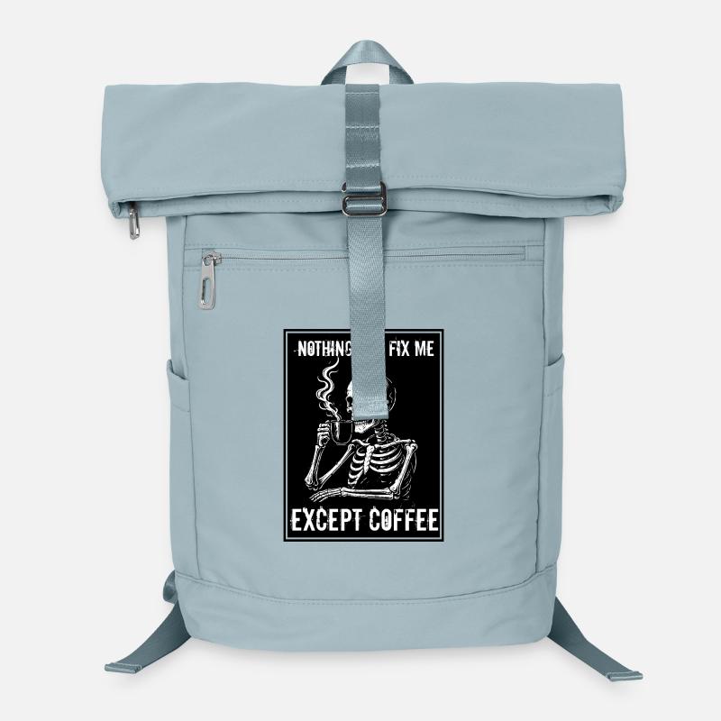 Vintage Skeleton Drinking Coffee - Rien ne peut réparer Sac à dos ordinateur