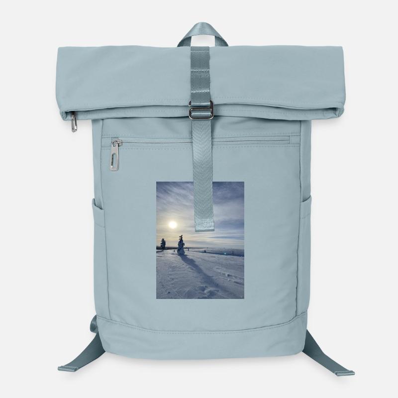 Winterlandschaft in der Sonne Laptop-Rucksack 