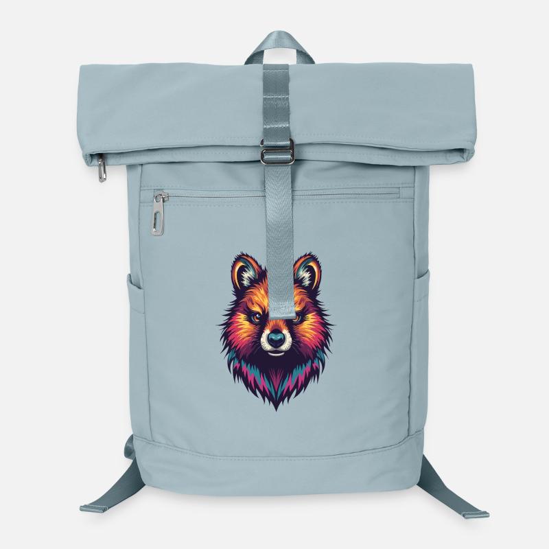 Colored Quokka Portrait Laptop Backpack