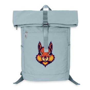 Leuchtend herbstliches Eichhörnchen  - Laptop-Rucksack  - Eisblau - Vorne