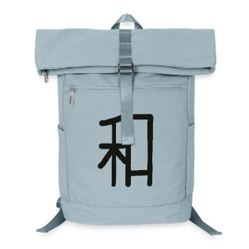 Japanese Character for Harmony "WA" - Laptop Backpack - ice blue - Front