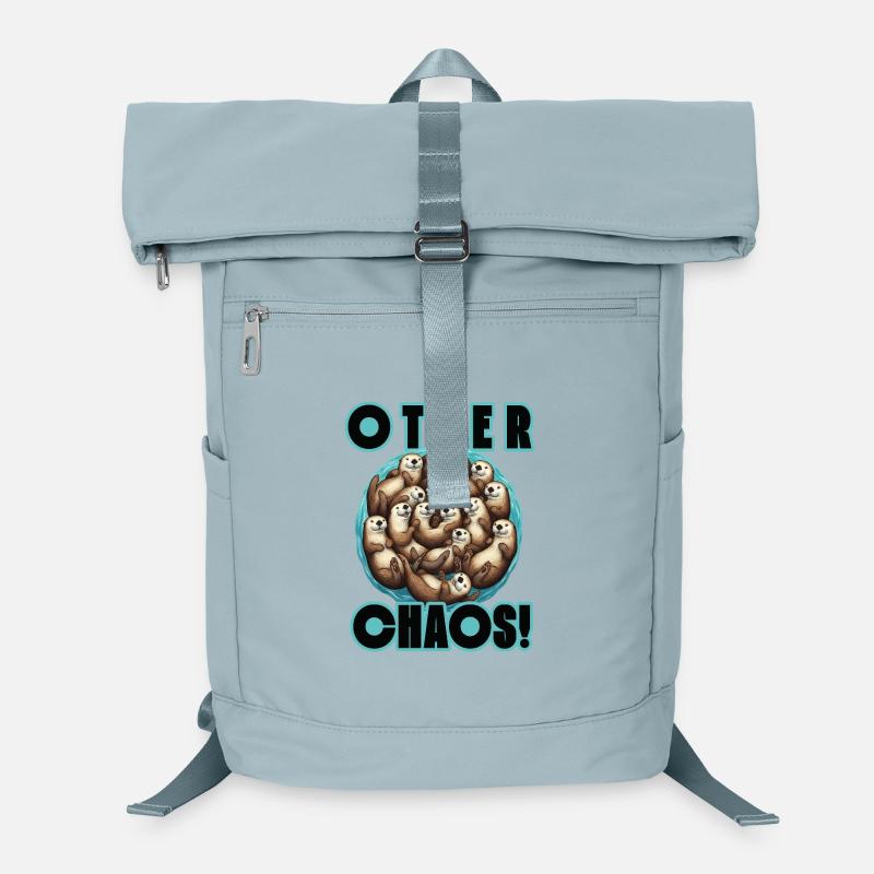 Humor Otters Otter Chaos Spaß Laptop-Rucksack 
