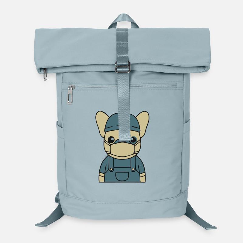 Frenchie Nurse Surgical Mask Laptop Backpack