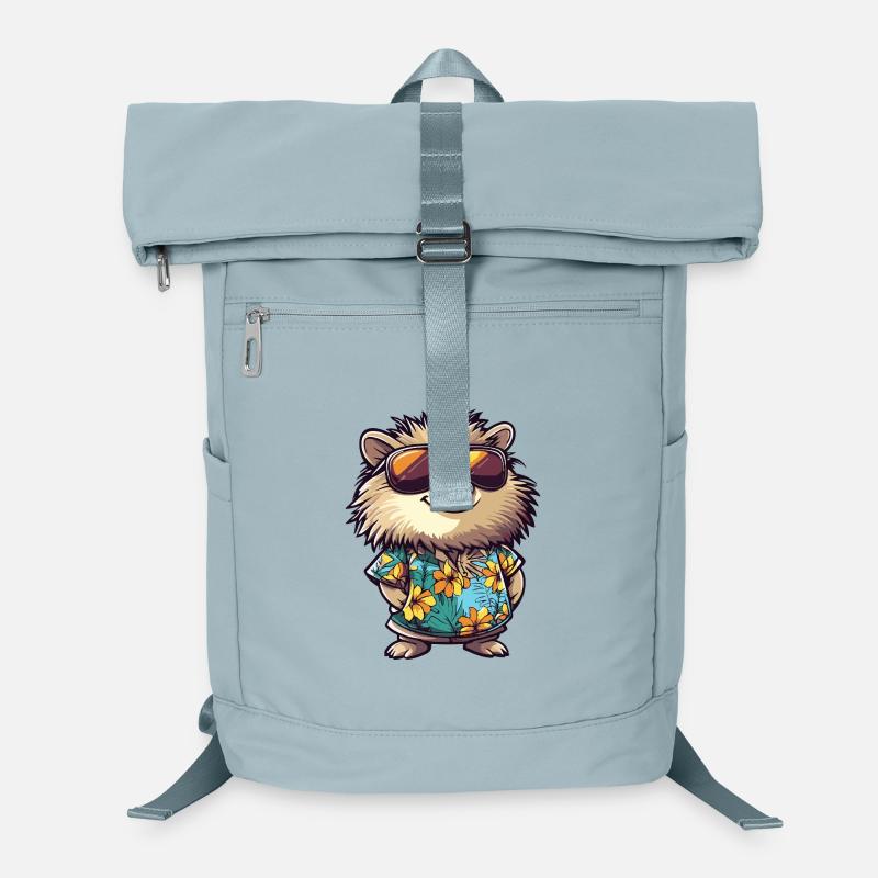 Hedgehog Comic Holiday Laptop Backpack