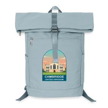 Cambridge UK Vintage-Reiseplakat-Kunst - Laptop-Rucksack  - Eisblau - Vorne
