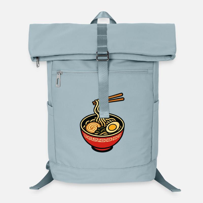 Bol de ramen avec baguettes Sac à dos ordinateur