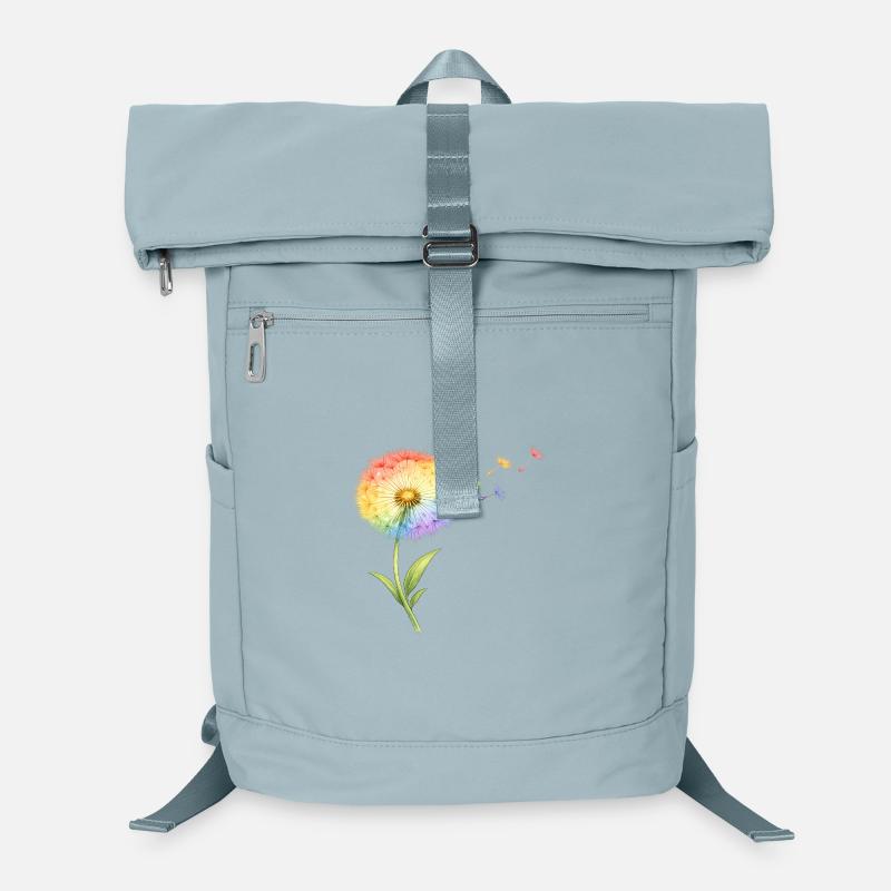 Regenbogen Pusteblume Laptop-Rucksack 