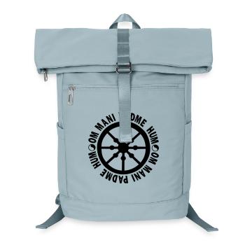lebensrad mit mantra "om mani padme hum" - Laptop-Rucksack  - Eisblau - Vorne