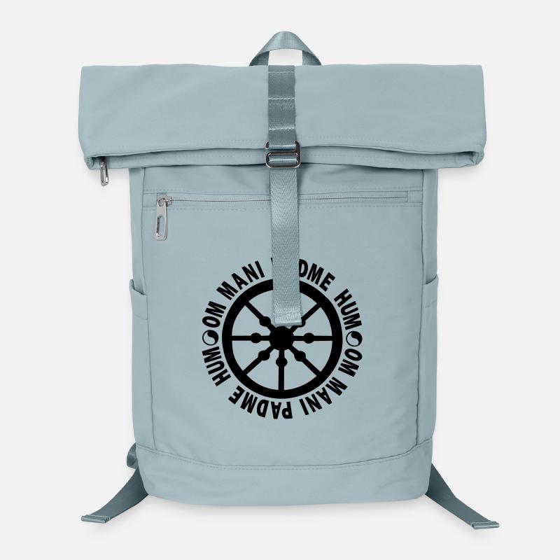 lebensrad mit mantra "om mani padme hum" Laptop-Rucksack 