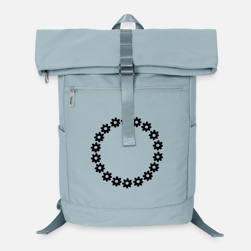 Une couronne de fleurs Sac à dos ordinateur