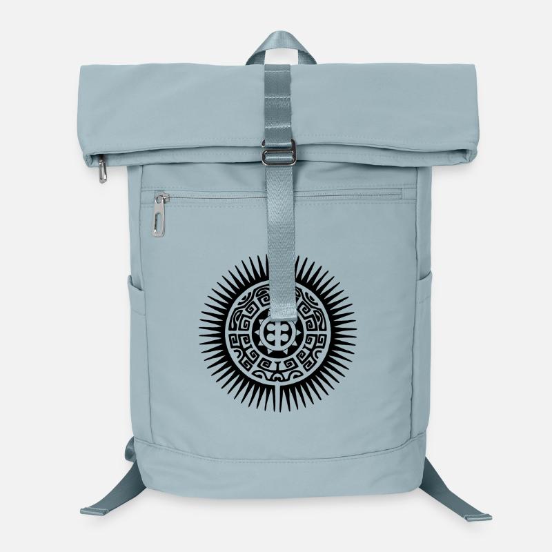 Soleil de Polynésie noir Sac à dos ordinateur