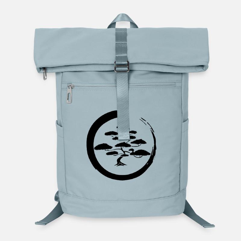 Schwarzer japanischer Baum Laptop-Rucksack 