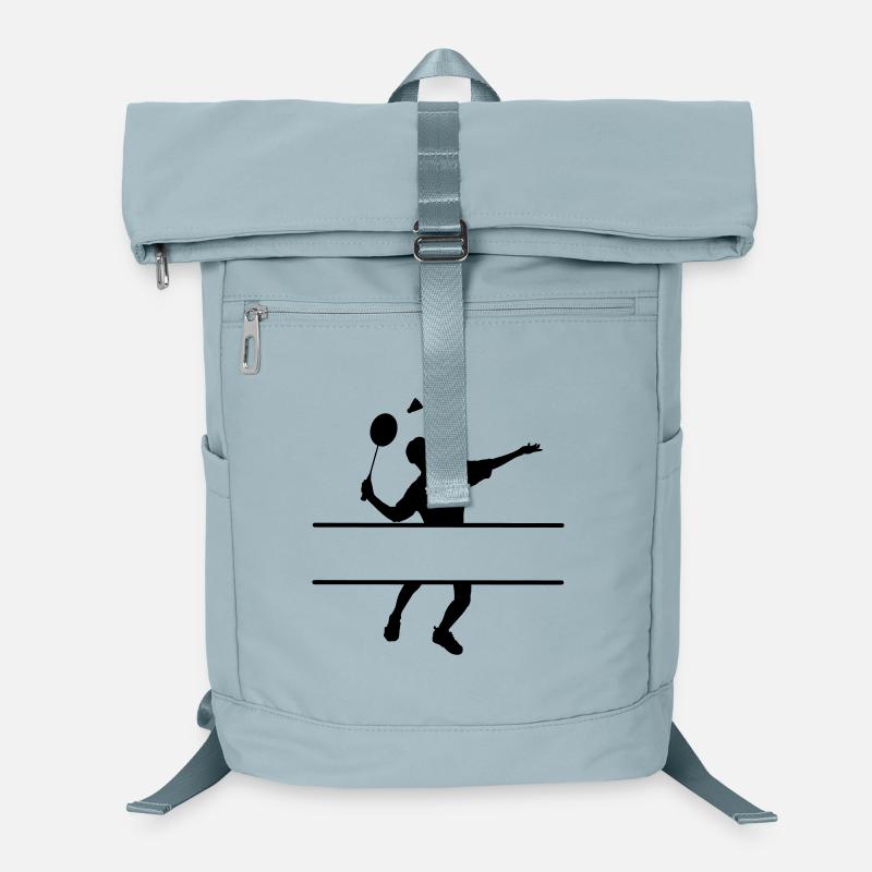 Shadow image of badminton player Laptop Backpack