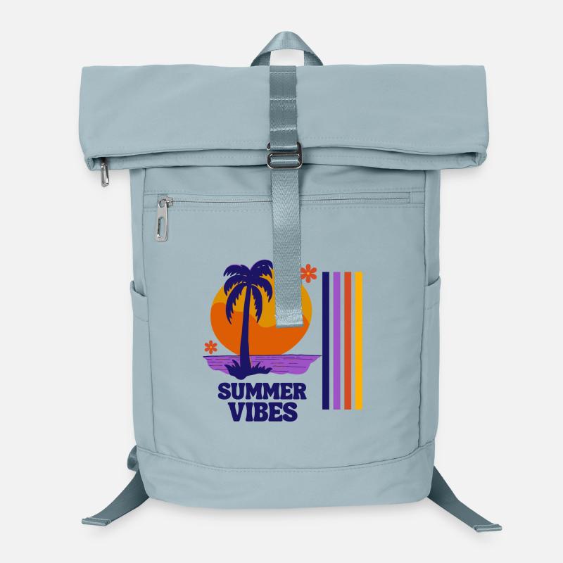 vacances d'été, vacances, vacances à-la mer Sac à dos ordinateur