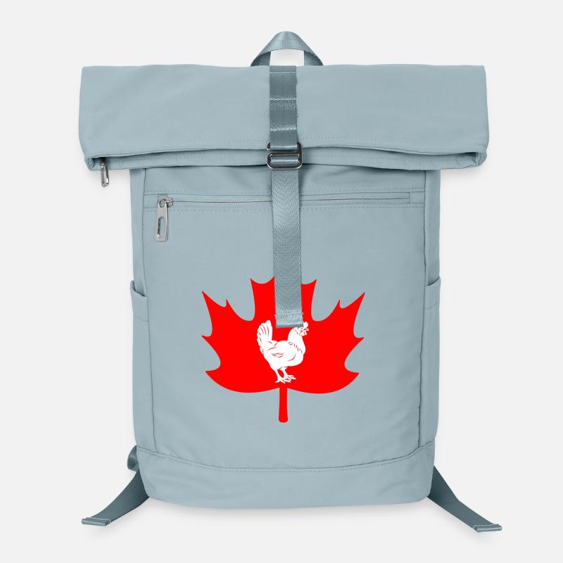Logo du poulet feuille d’érable du Canada Sac à dos ordinateur