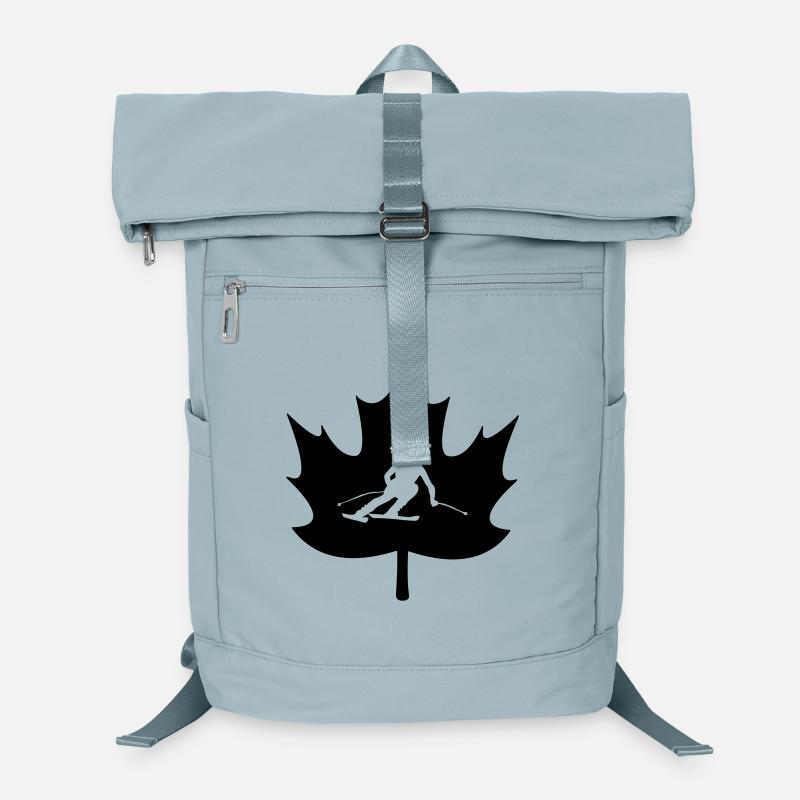 Logo du ski feuille d’érable du Canada Sac à dos ordinateur