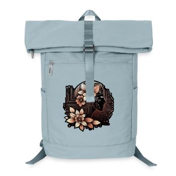 Cybernetic Woman Nature Technology Design - Laptop Backpack - ice blue - Front