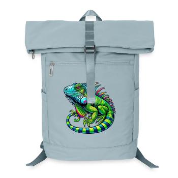 Iguana - Laptop Backpack - ice blue - Front