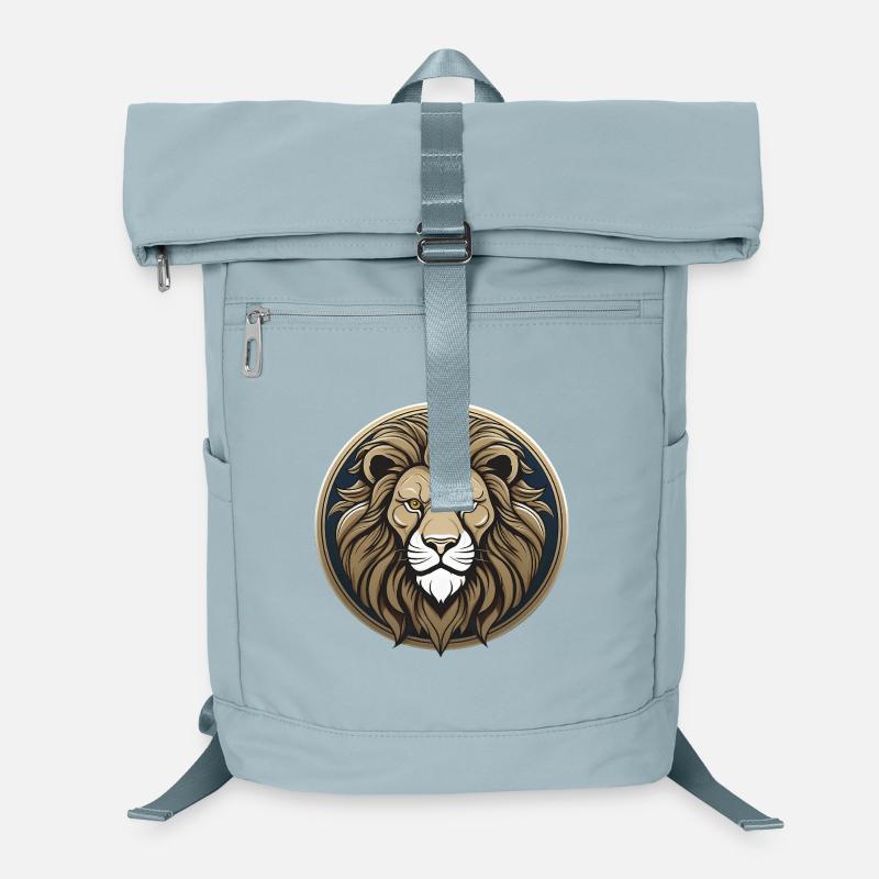 Majestueuse tête de lion avec style Sac à dos ordinateur