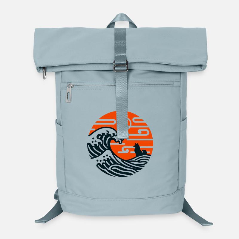 Zen Master Akita - Laptop-Rucksack  - Eisblau