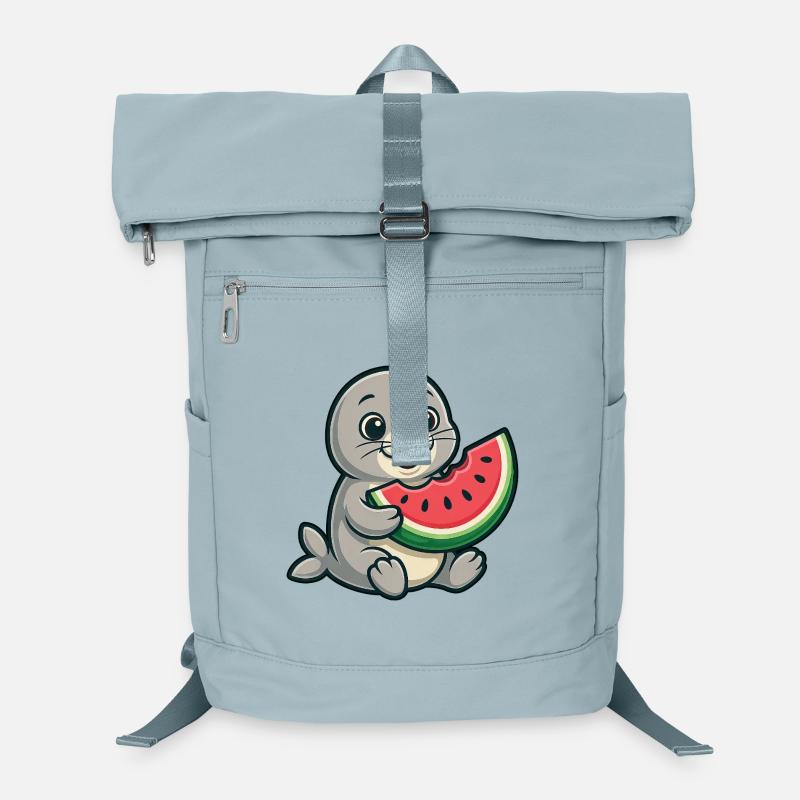 Seerobbe Melone Sommerfruchtig Laptop-Rucksack 