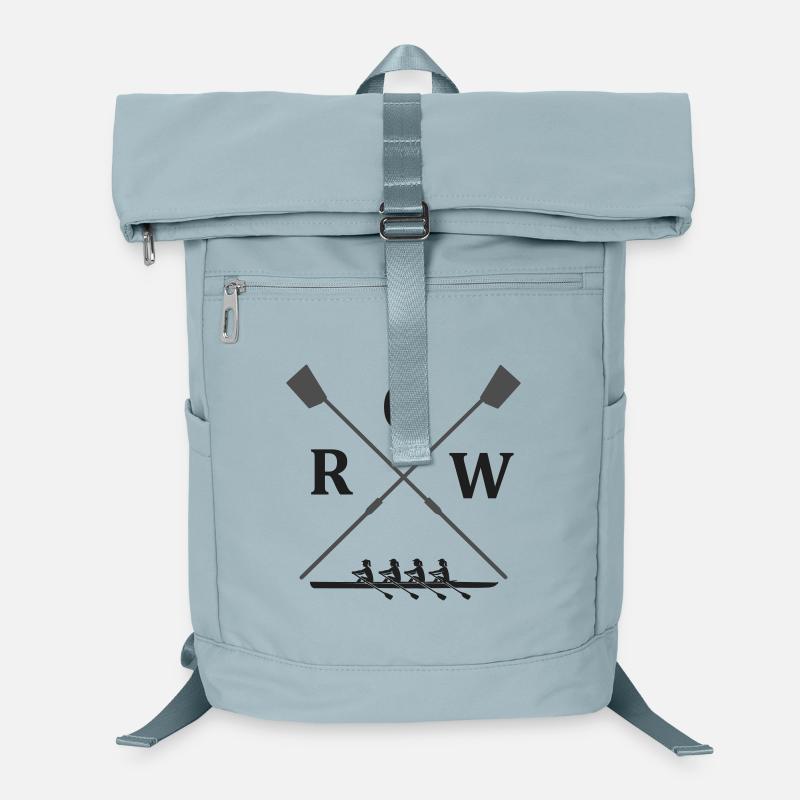 gekreuzte Ruderskulls - Ruderblätter mit Ruderboot Laptop-Rucksack 