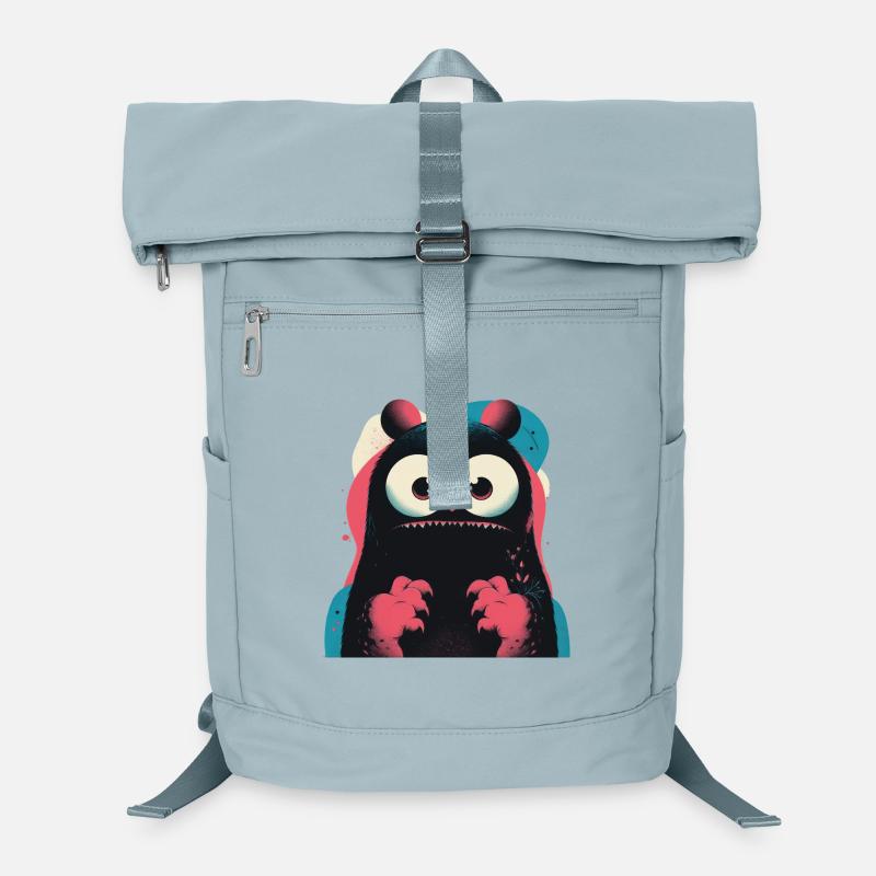 Kawaii Neon-Monster Laptop-Rucksack 