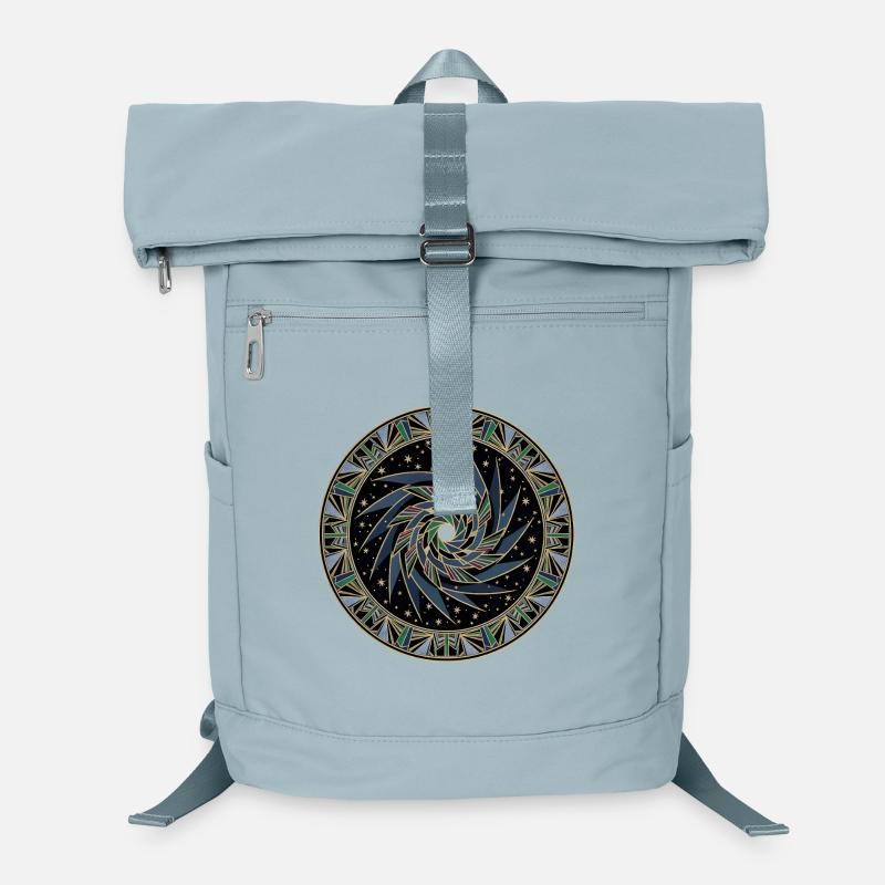 Sternenwirbel Mandala Laptop-Rucksack 