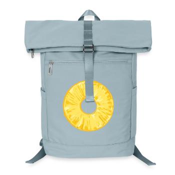 Ananasscheibe im tropischen Illustrationsstil - Laptop-Rucksack  - Eisblau - Vorne