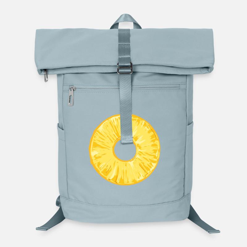 Pineapple Slice in Tropical Illustration Style Laptop Backpack