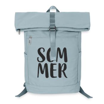 Summer Hand Lettering Style - Laptop Backpack - ice blue - Front