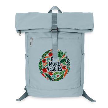 Eat More Veggies Circular Veggie Design - Laptop Backpack - ice blue - Front