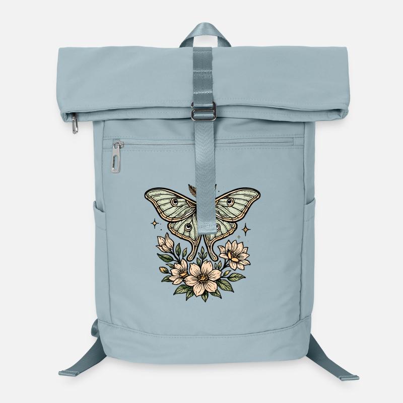 Moth with flower bouquet Laptop Backpack