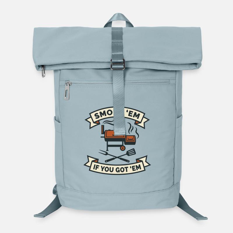 Offset Meat Smoker Low and Slow Laptop Backpack