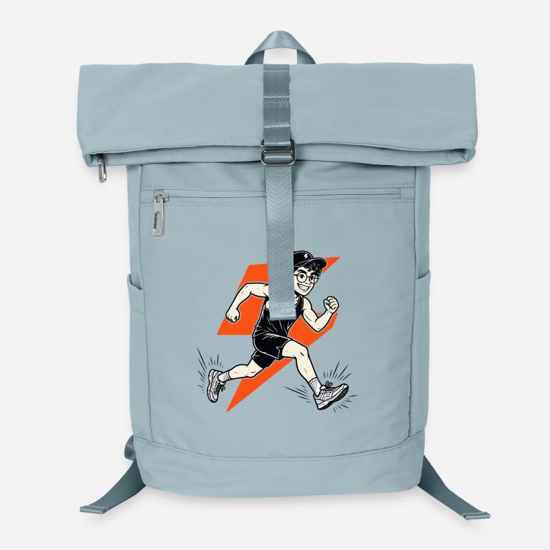 Cool running shirt Blitz Runner motif for athletes Laptop Backpack