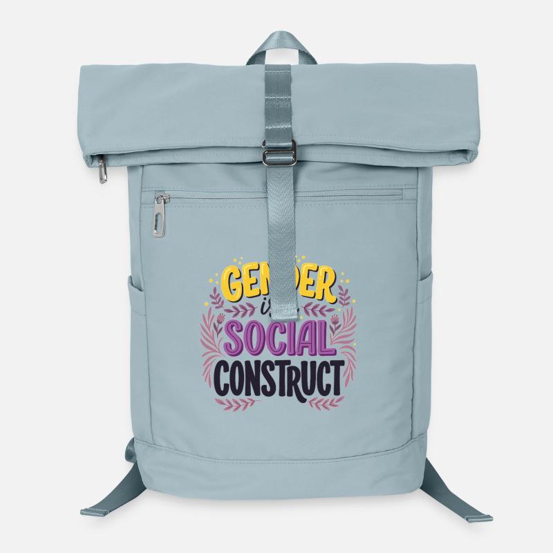 Pride Month LGBT -  Gender is a Social Construct Laptop Backpack